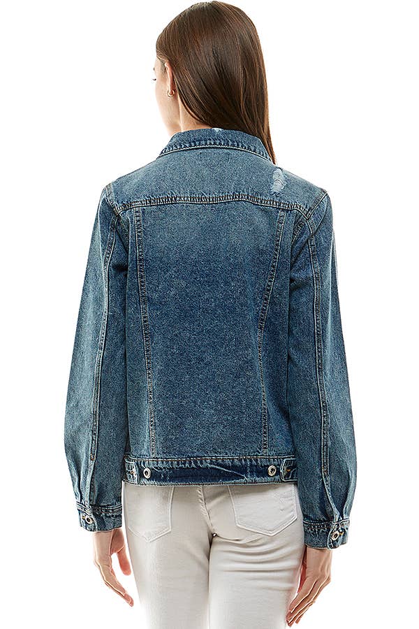 patrol jeans - Wholesale Denim Jacket - Women's - Ladies Denim Jacket with Distressed14