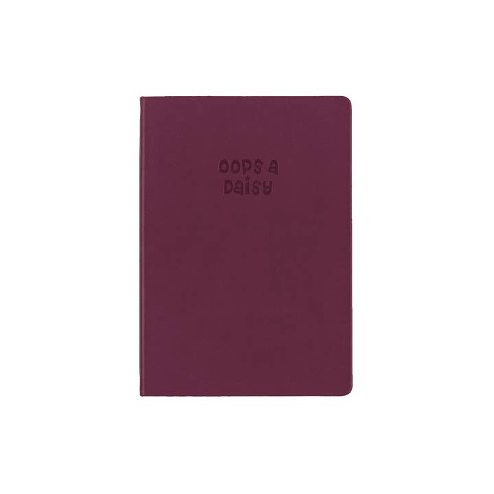 A5 Rojo Ciruela - El Diario Esencial - Cuadrícula de Puntos de 5 mm para venta al por mayor de Oops a Daisy UK Ltd