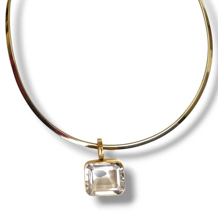 E/W Smaragdgeslepen Halsketting met Kraag voor wholesale door Dina Mackney