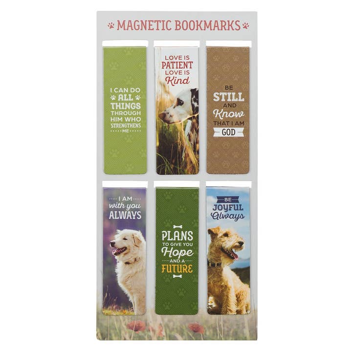 Magnetic Bookmark set Dogs for wholesale by Christian Art Gifts