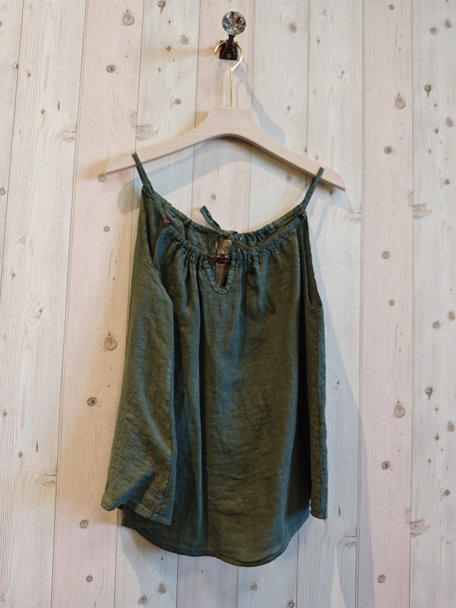 Linen & More - Wholesale Blouse - Women's - REF 18039 100% LINEN TANK TOP1