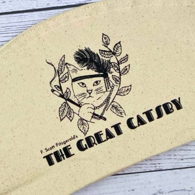 GiftSmith – wholesale Pouch – Women’s – The Great Catsby Fairtrade & Organic Cotton Zip Pouch1