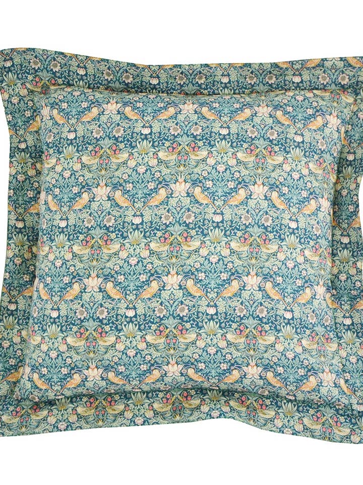 Outdoor Cushion made with Liberty Fabric STRAWBERRY THIEF for wholesale by Coco & Wolf