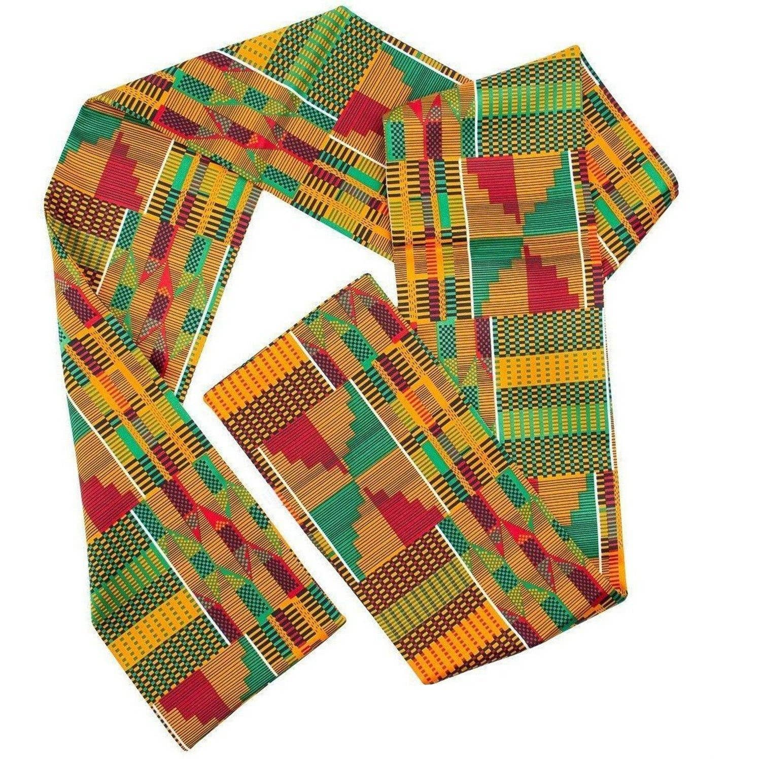 Dubal Brothers - Wholesale Scarf - Men's - Vittorio Farina Kente Scarf3
