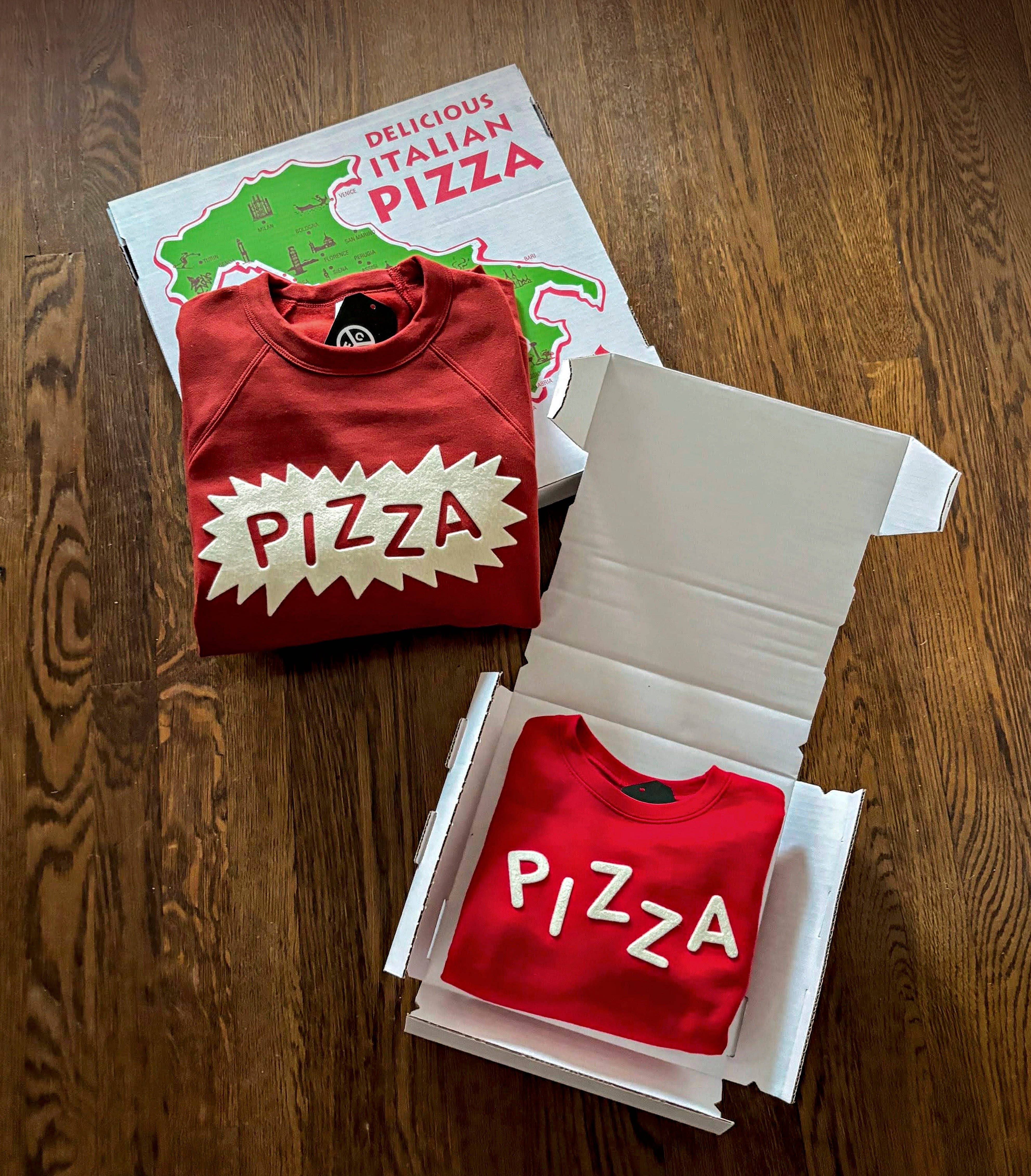 Chitown Clothing - Wholesale Sweatshirt - Kids - Kids Pizza Felt Applique Crewneck4