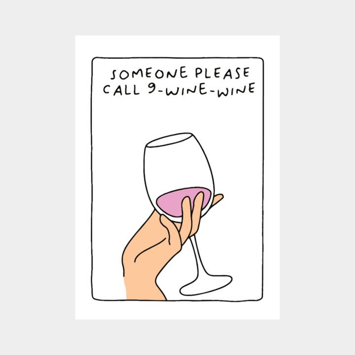 Postcard 9-Wine-Wine (Pack of 6 pieces) for wholesale by Frau Hansen