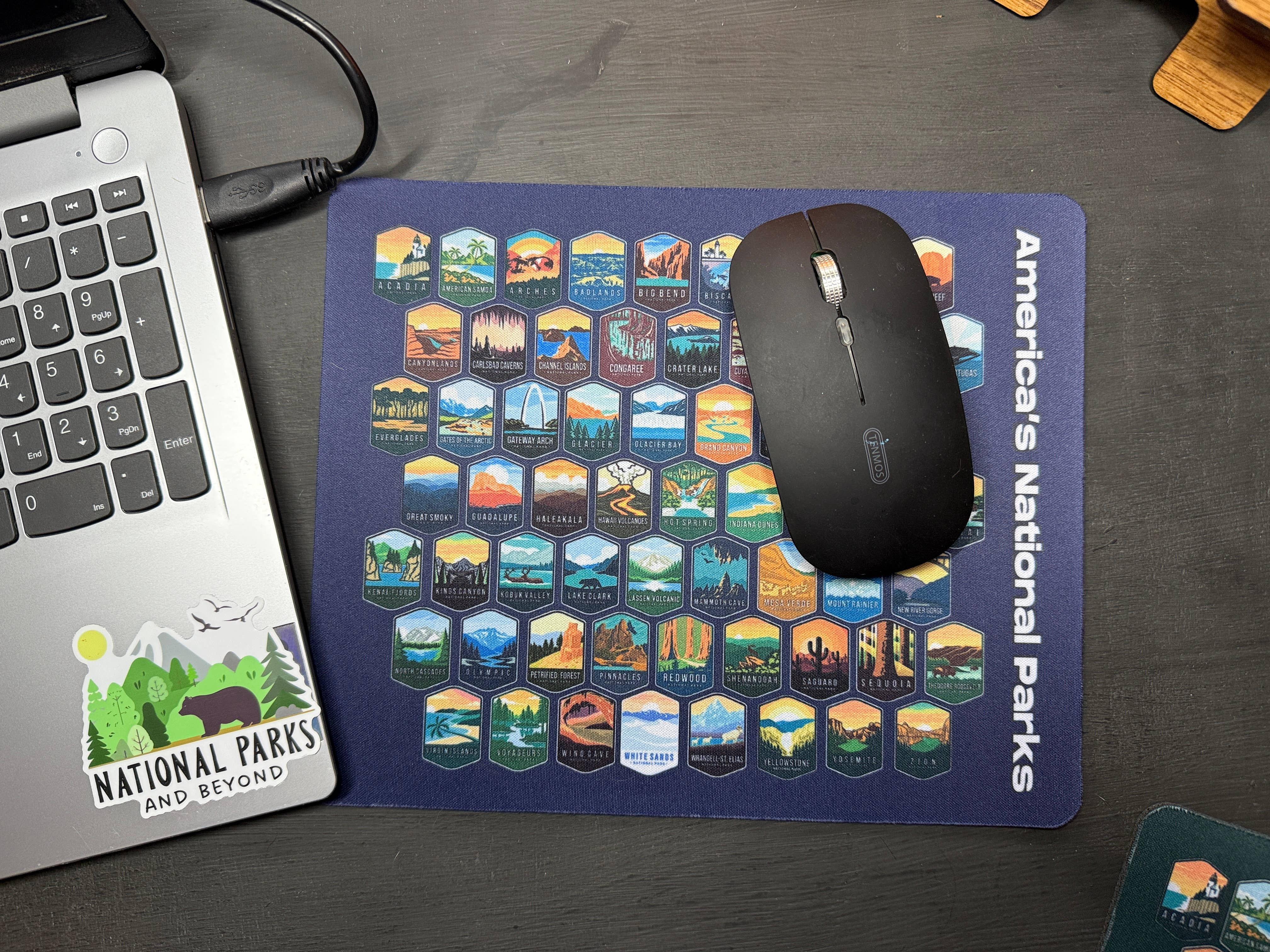 National Parks and Beyond - Wholesale Mousepad/Trackpad - All 63 National Parks Neoprene Mouse Pad8