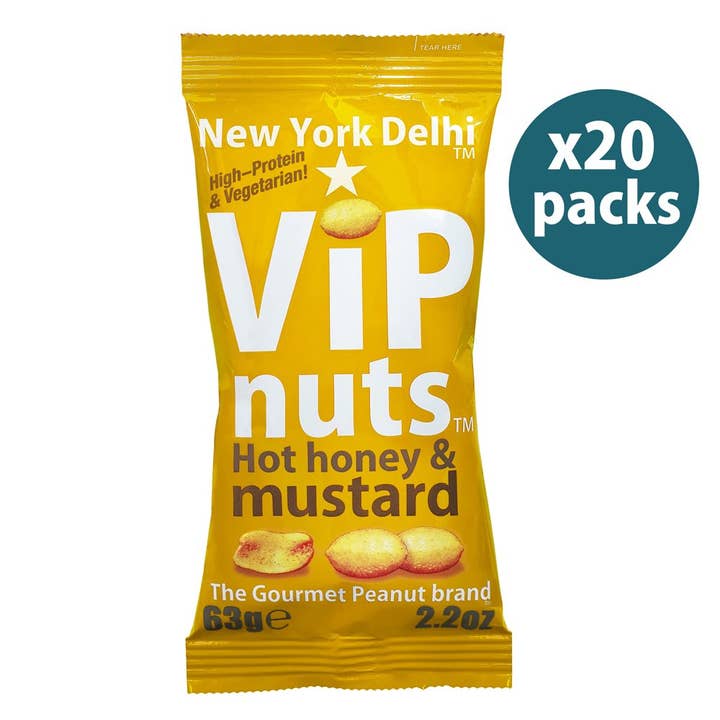 New York Delhi – wholesale Nuts – ViPnuts Hot Honey & Mustard flavoured Peanuts 63g