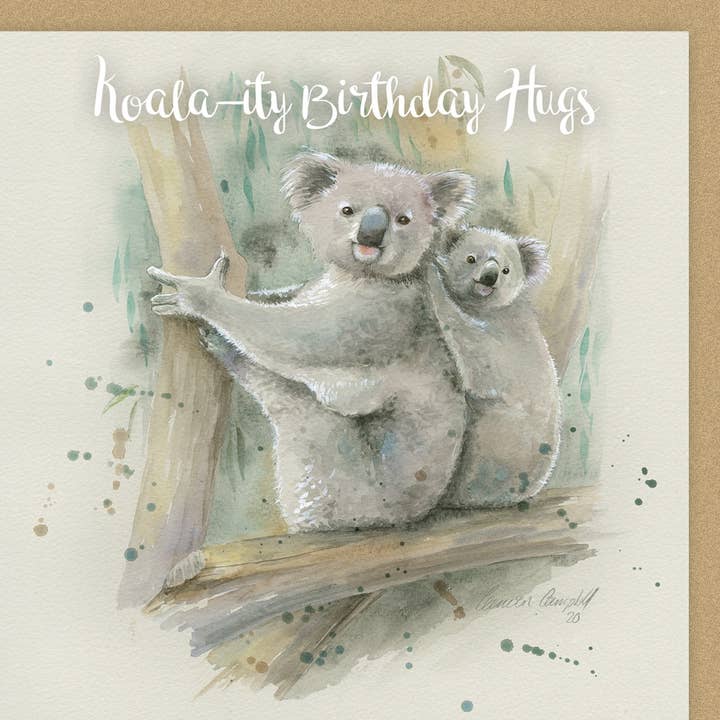 Koala -ity Fødselsdag Card for engroshandel hos The Arty Penguin
