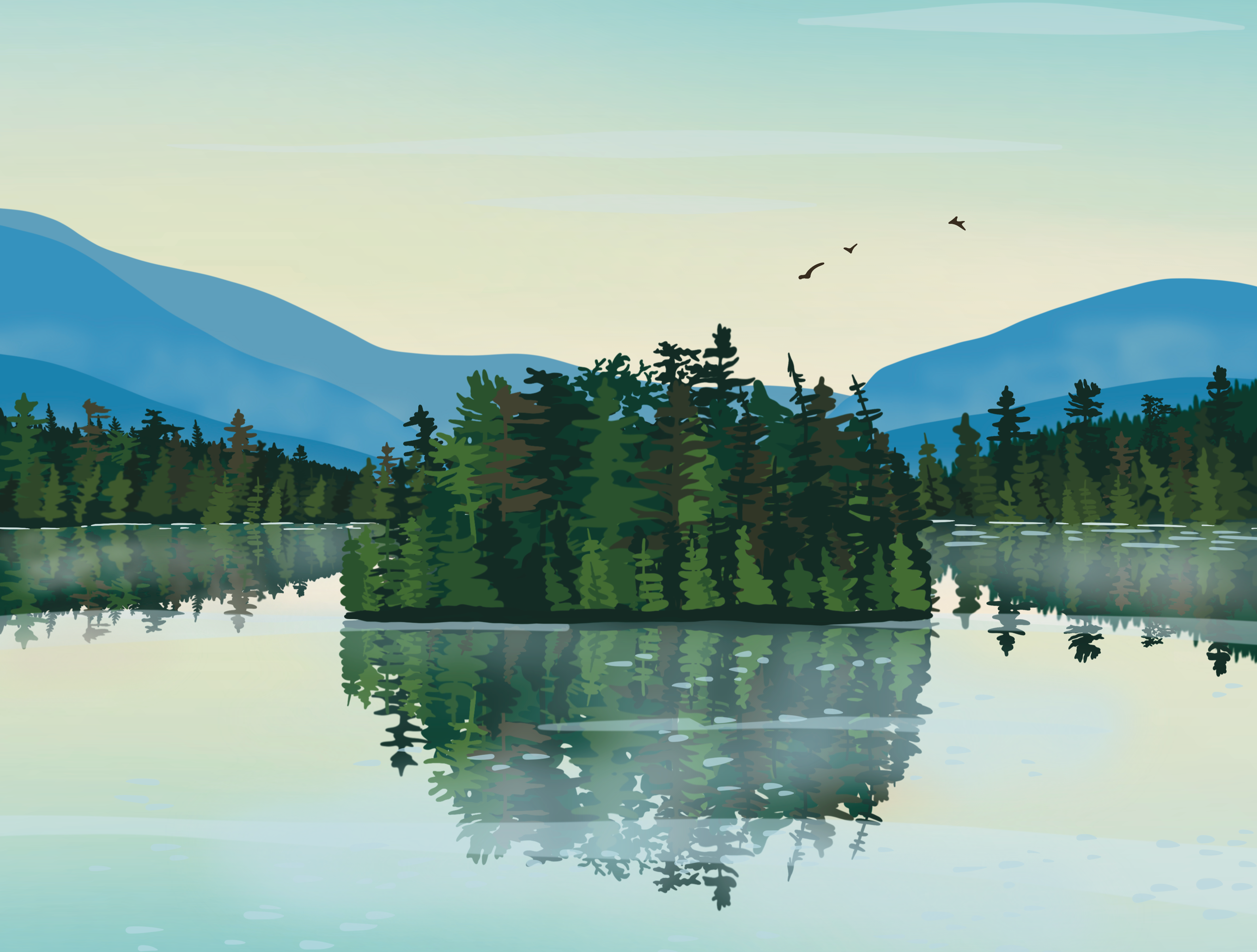 Boreas Design Shop - Wholesale Art Print - Lake George Landscape Print - Adirondacks, New York2