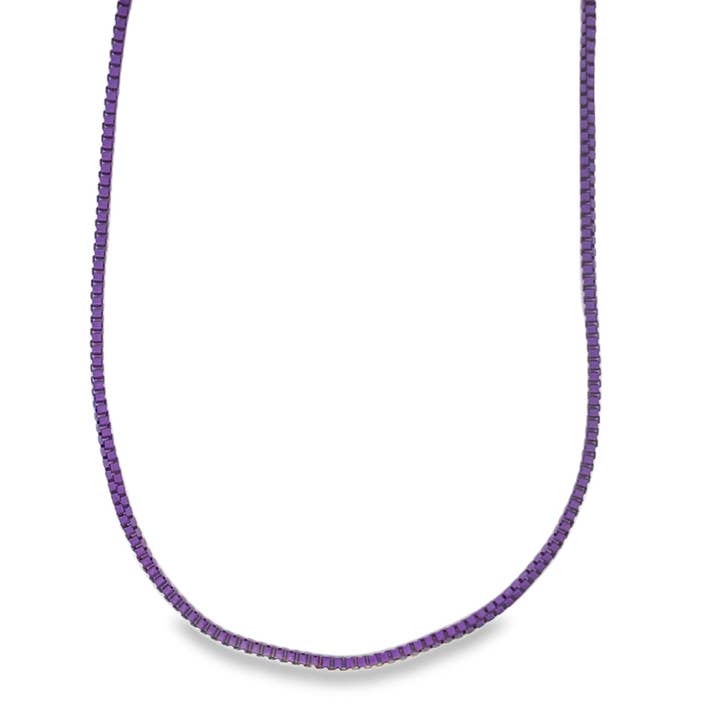 Chaînes de boîtes en émail coloré de 1 mm (G203-204) pour la vente par MIA Jewelry