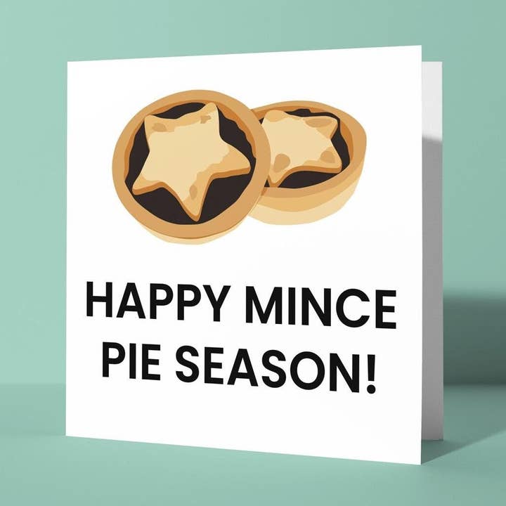 Peacock Printing – wholesale Christmas card – Happy Mince Pie Season - Christmas Card0