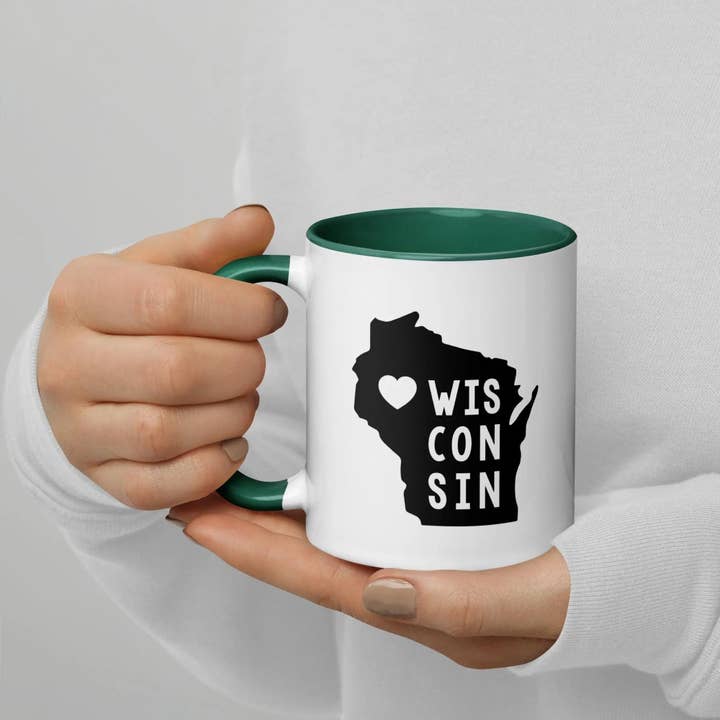 North Owl Apparel - Wholesale Coffee Mug - Wisconsin State Shape Mug6
