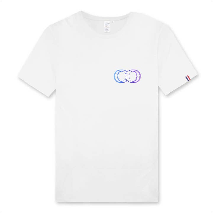 T-Shirt Homme Infinite Blue Made in France - Ecokif Infinite pour la vente par Ecokif