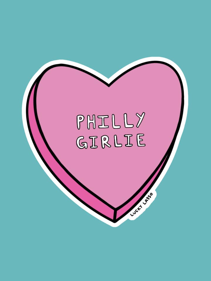 Philly Girlie sticker for wholesale by Lucky Lasso