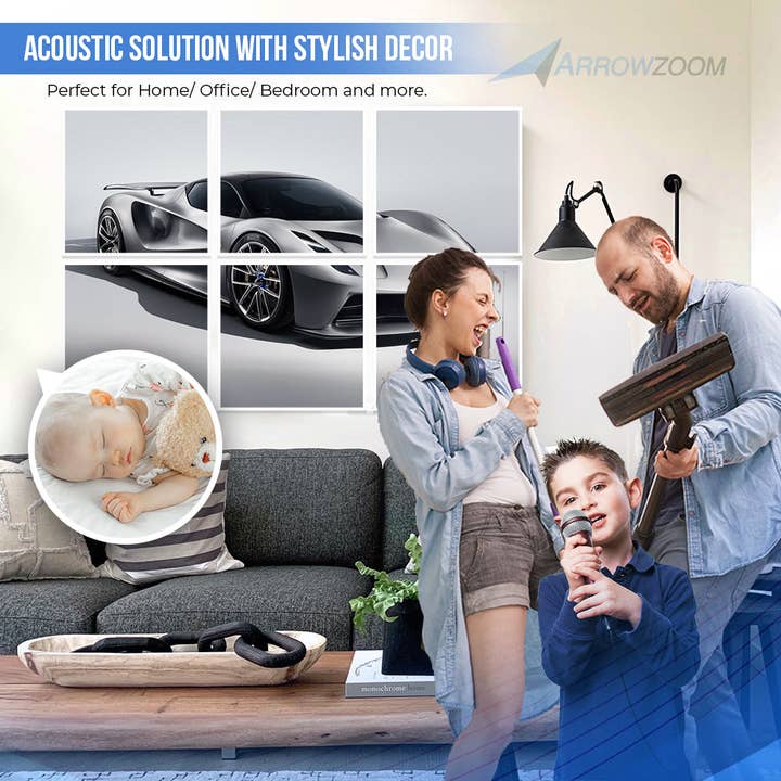 Arrow Zoom Limited – wholesale Wall Accent – Car Velcro Felt Art Wall Panels KK1227