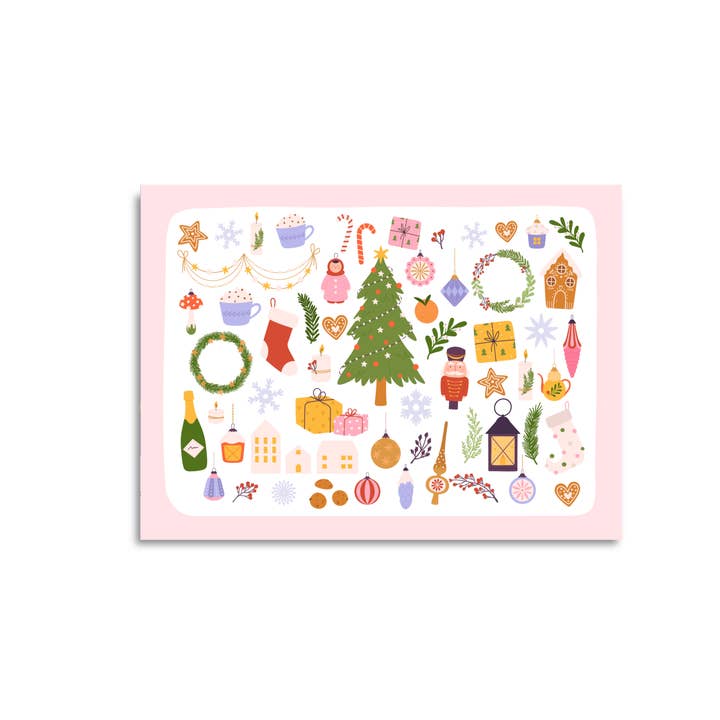 Postcard Christmas is here for wholesale by Only Happy Things Stationery
