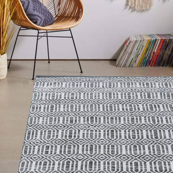 SALBEIGRAU-ELFENBEIN KAIRO-TEPPICH, SALBEIGRAU-ELFENBEIN, 3' x 5'. für den Großhandel auf Faire2