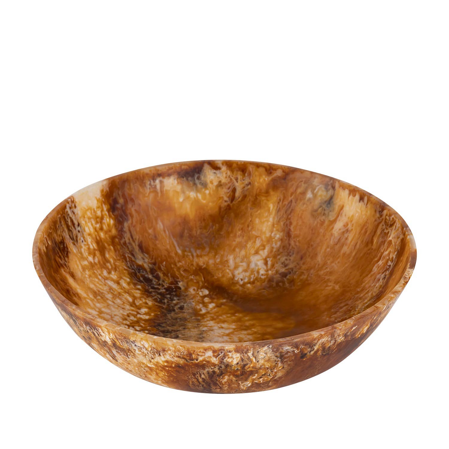 Brown Matte Tortoise Resin Bowl Dia 19.5" for wholesale on Faire3