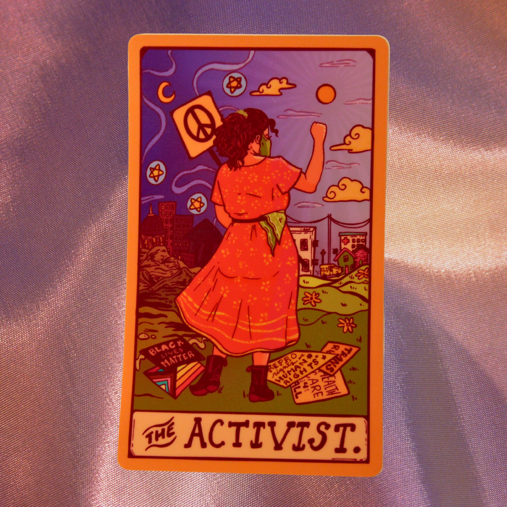 Liberal Jane Illustration – Adesivo por atacado – The Activist - Autocolante Die Cut (Brilhante)1