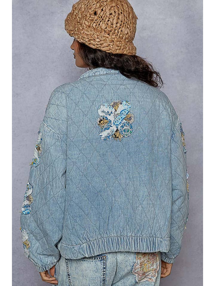 Pol Clothing - Wholesale Jacket - Women's - Mock neck balloon sleeve oversized fit quilted Jacket4