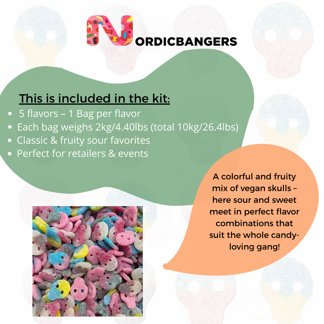 Nordicbangers - Swedish Candy Supply – wholesale Gummy – Starter Kit with Veggie Skulls Pick N Mix - Swedish Candy1