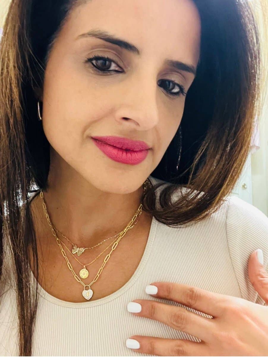 ALEF BET JEWELRY – Engroshandel Halskæde med vedhæng – Gylden jødisk stjernevedhæng2