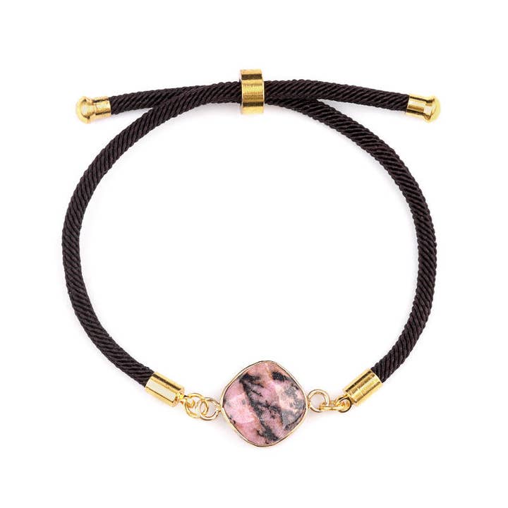 Artisans de Madagascar - Wholesale Charm/Dangle Bracelet - Faceted Square Medallion Bracelets7