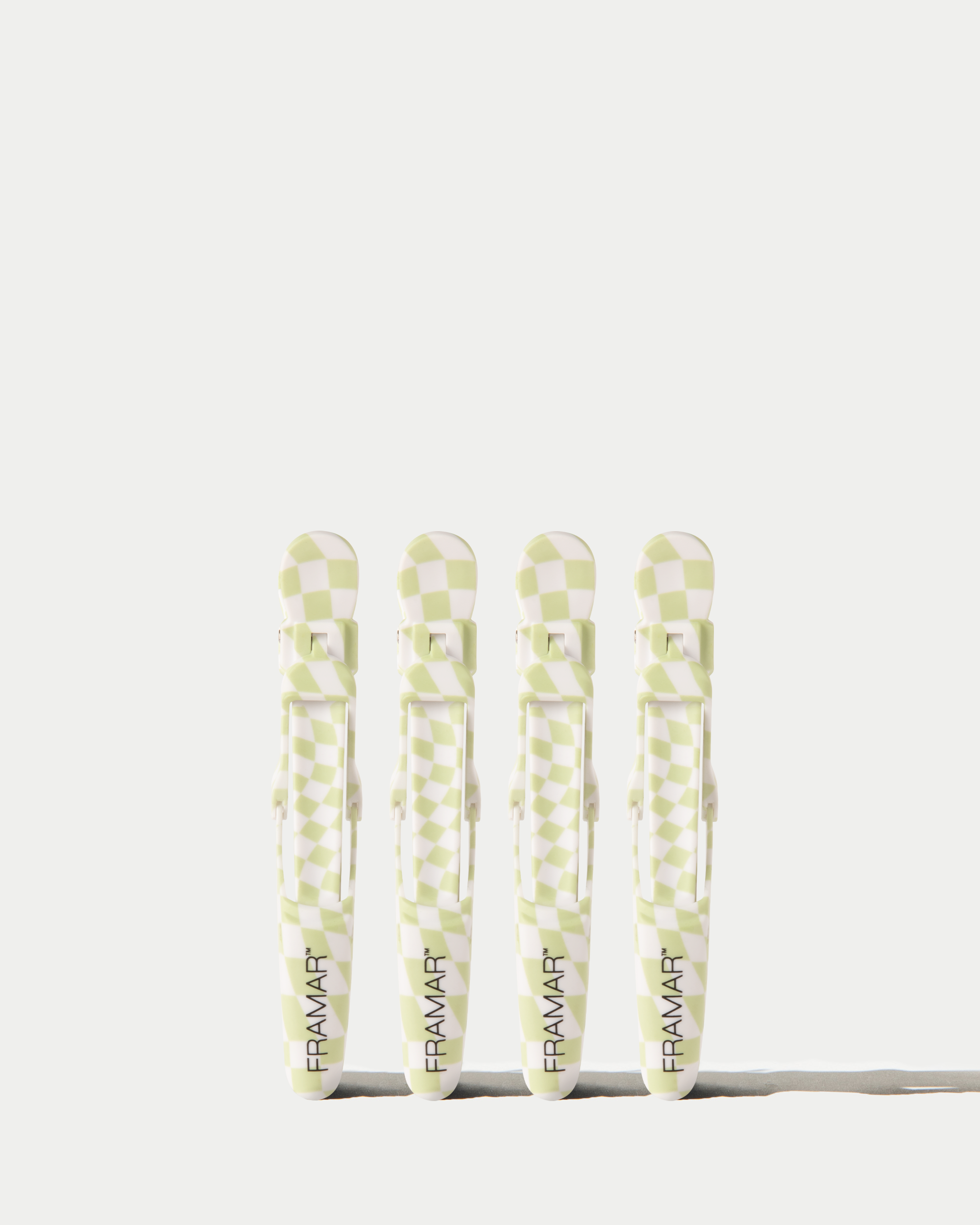 Framar Hair Brushes & Hair Accessories - Wholesale Hair Clip - Women's - FRAMAR Checkered Alligator Hair Clips, Hair Styling Clips1