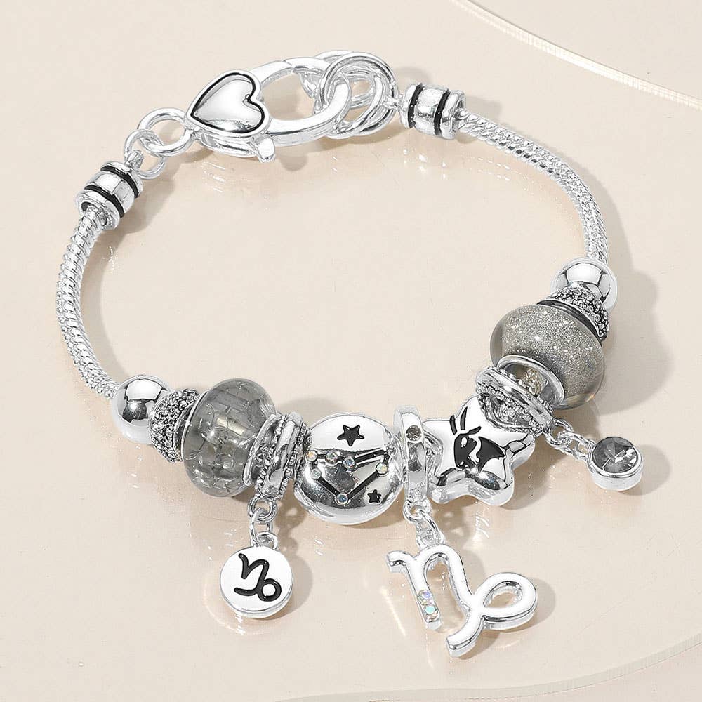 Sensibling Corp. - Vendita all'ingrosso Braccialetto con ciondolo/pendente - ARIETE - Braccialetto con Ciondolo Simbolo Oroscopo Segno Zodiacale con Perline19