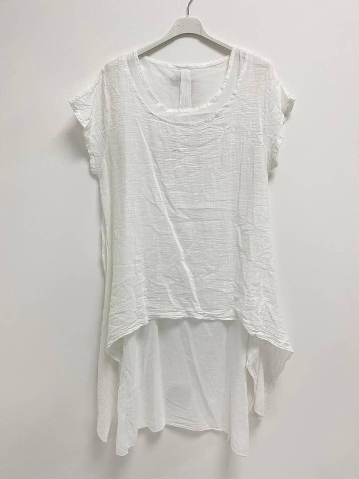 Italian Cotton Double Layered Midi Dress for wholesale by Miss Bold