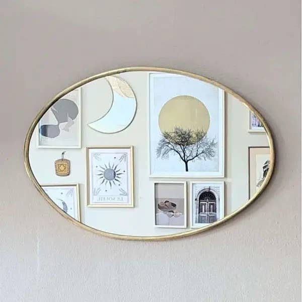 High crafty - Wholesale Wall Mirror - 🪞 Handcrafted Brass Mirror – Elegant Wall & Home Decor