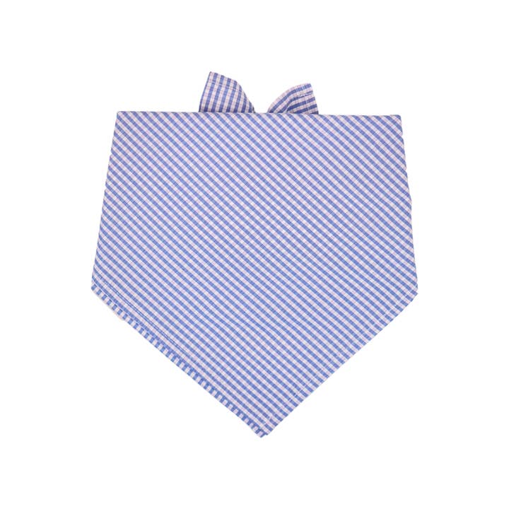 Coastal Gingham Dog Bandana for wholesale by Crew LaLa