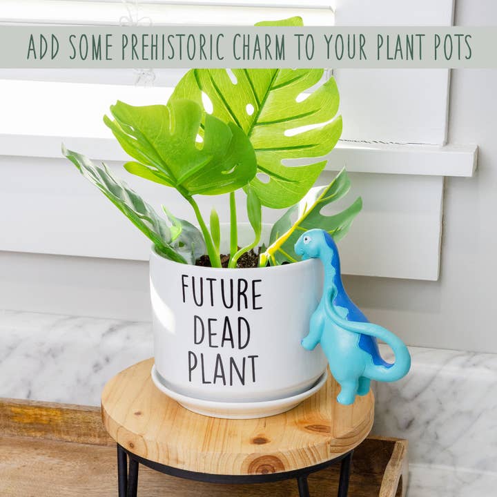 Kurated Korner – wholesale Outdoor ornament/decor – Esterno Dinosaur Planter Huggers 2pc Set