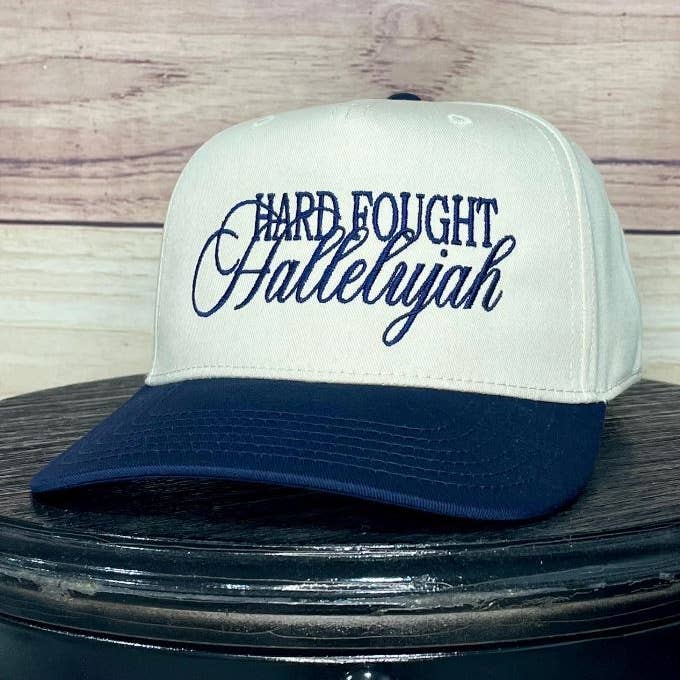 Hard Fought Hallelujah | LC Elizabeth Original | Baseball Hat for wholesale by LC Elizabeth