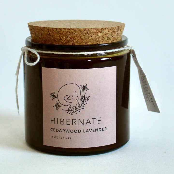 Hibernate - Lavanda de Cedarwood - Vela de Boticário Queda por atacado de Handmade Habitat