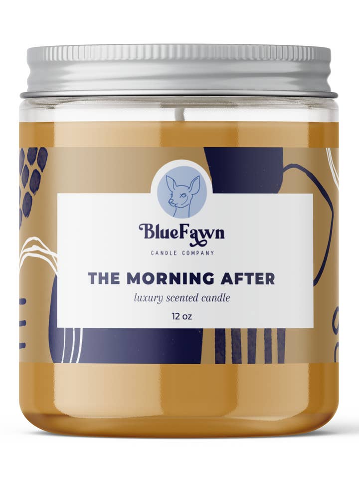 The Morning After - Jasmine and Lavender Scented Candle for wholesale by Blue Fawn Candle Company