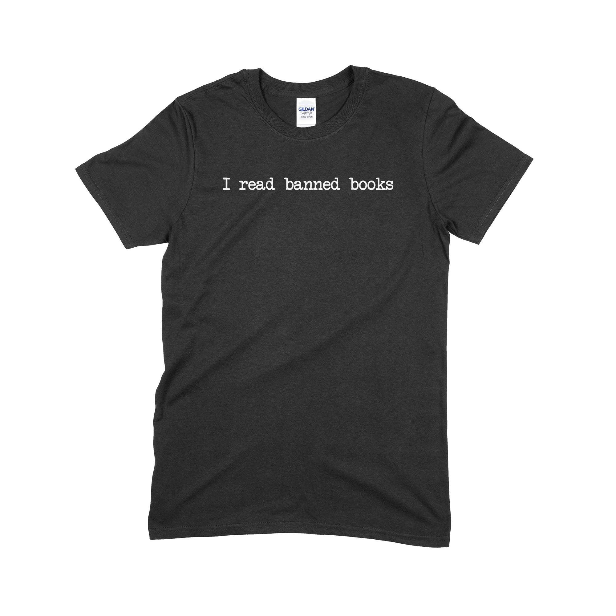 Bookish Endeavors – Großhandel T-Shirt mit Siebdruck – Unisex – Erwachsener: Ich lese verbotene Bücher