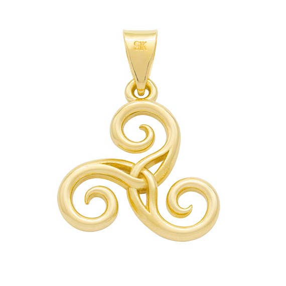 Pendentif Triskèle et Trikète Or 9k (375/1000) pour la vente par TALISMAN JEWELLERY (D&Fidanverdi, S.L.)