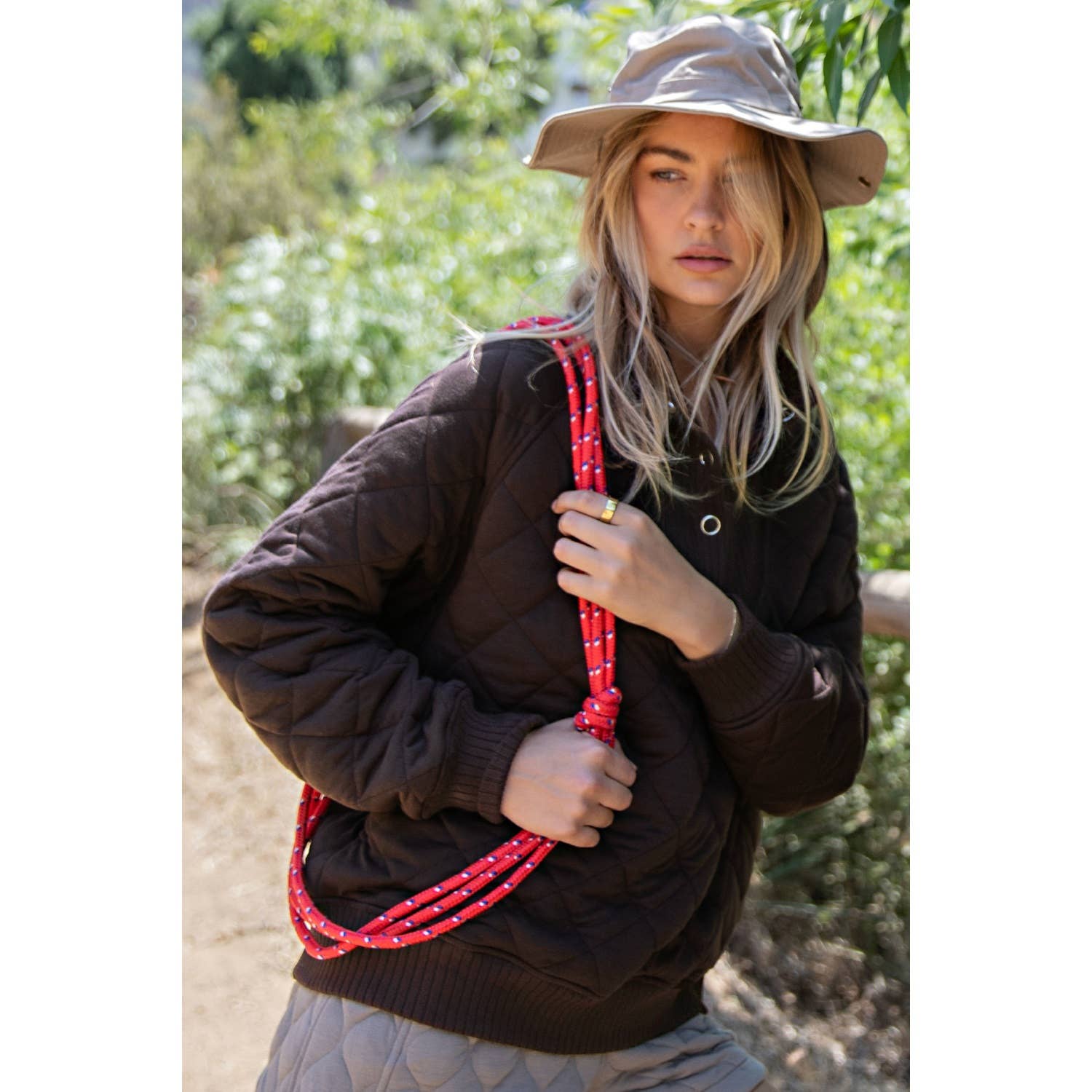 Rae Mode - Wholesale Lounge Top - Women's - QUILTED SNAP PULLOVER6