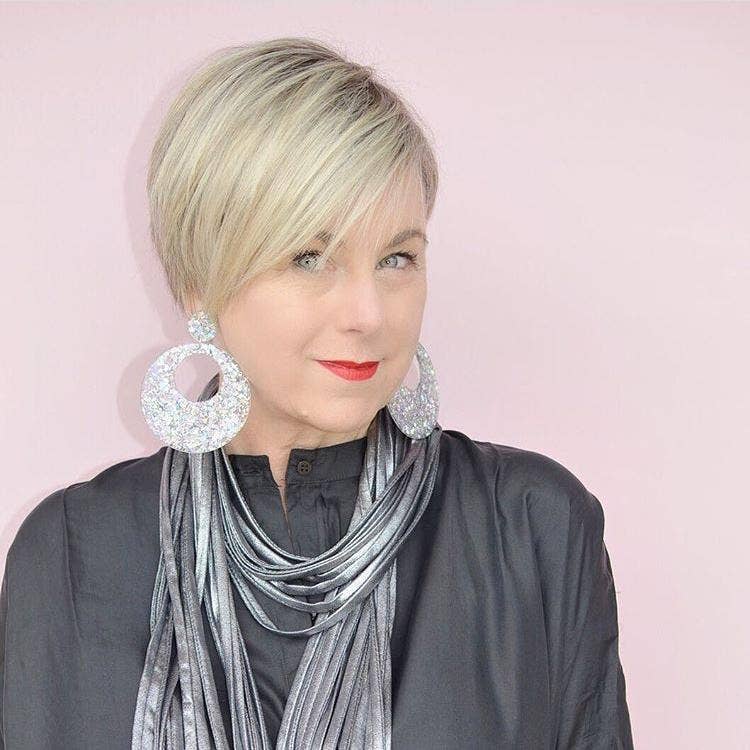 Necknots - Wholesale Scarf - Women's - Infinity Scarf Necklace in Dark Silver Vegan Leather-Rhodium3