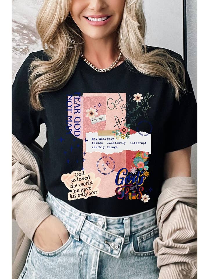 COLORBEAR - Wholesale T-Shirt (Graphic) - Women's - Christian Collage Graphic Tee