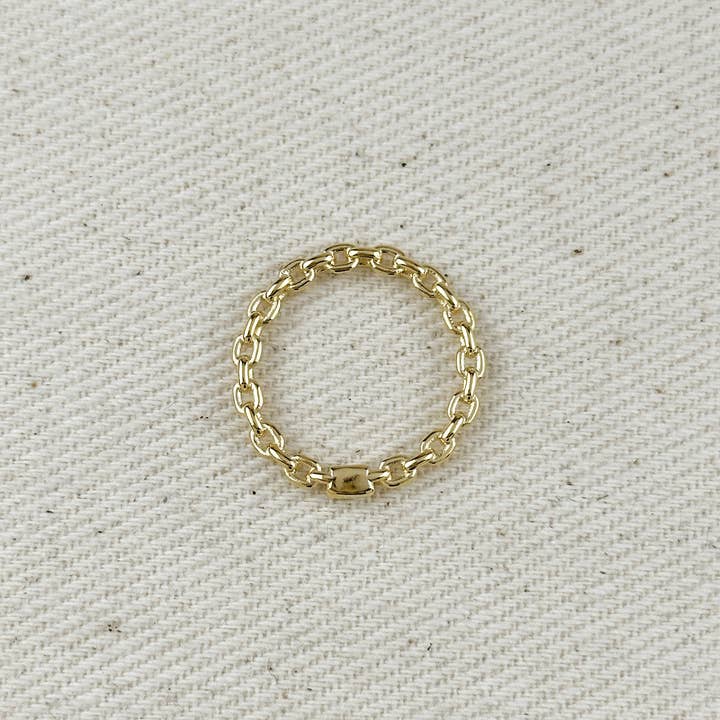 GoldFi - Wholesale Chain Ring - 18k Gold Filled Crafted Chain Ring1
