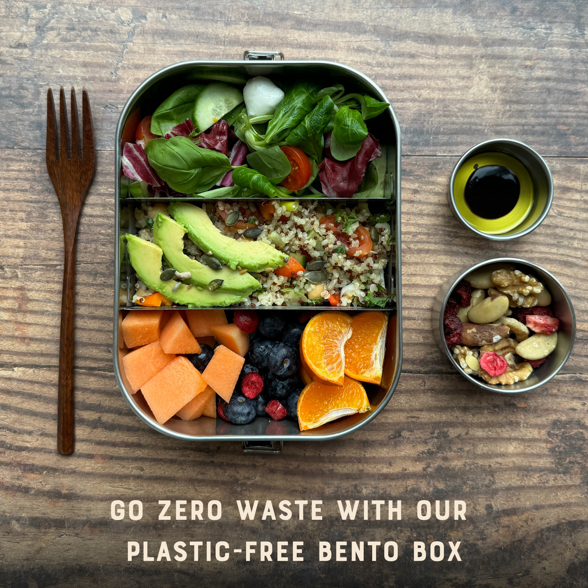 Moonmoon – wholesale Lunch bag/box – Stainless Steel Lunch Box | 1.4 Litre Leakproof Metal Bento 1