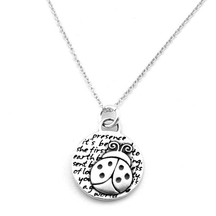 Ladybug Necklace (Presence)-D107SM for wholesale by Kevin N Anna