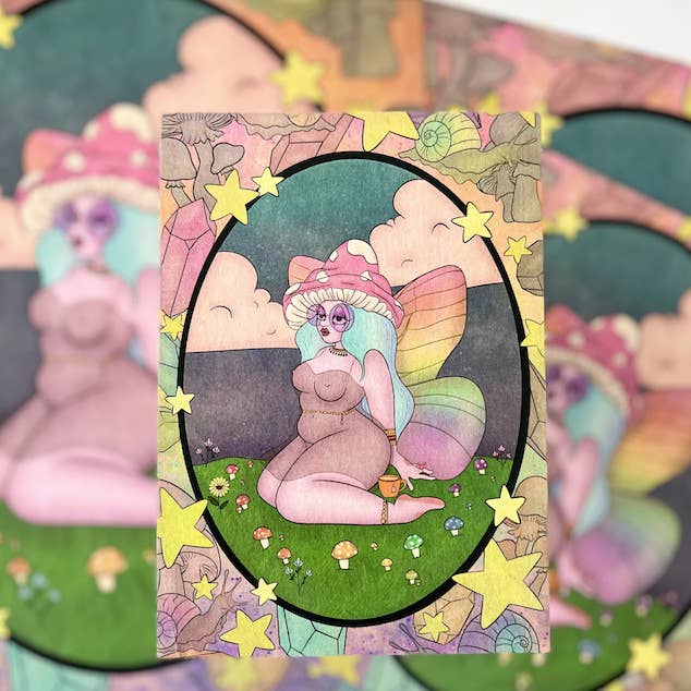 Rebel bruden - fe bruden kunst print, home decor, væg kunst for engroshandel hos Desi design and chai