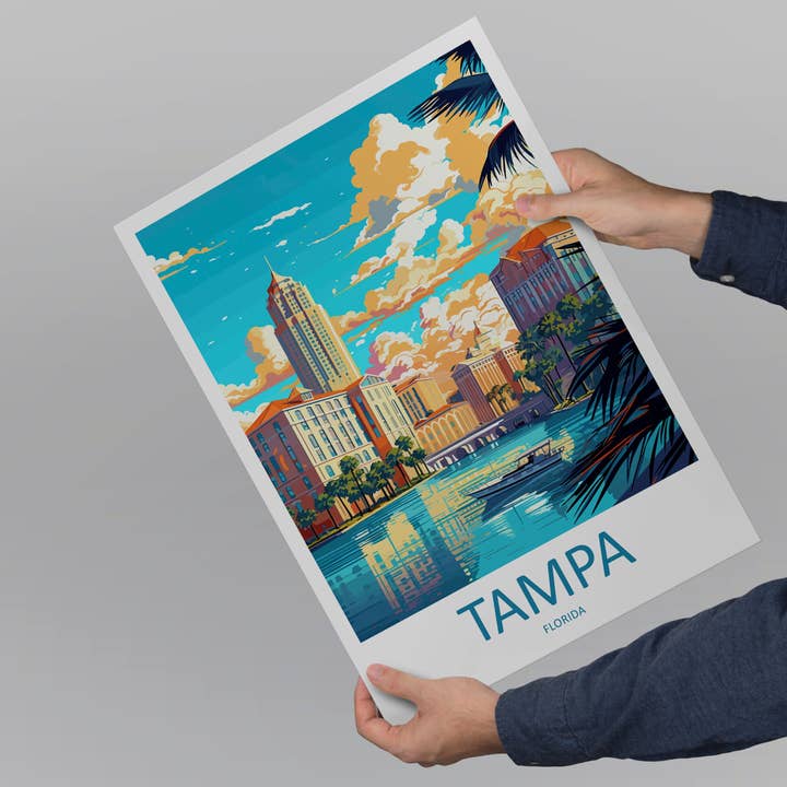 TravelzonaArt – wholesale Poster – Tampa USA Travel Poster4