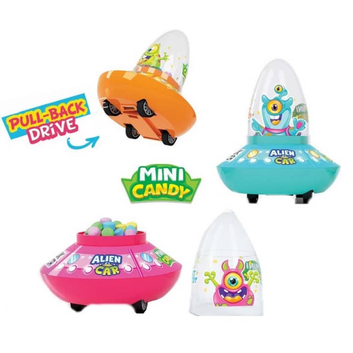LS GROUP - Wholesale Hard Candy - Mini candies in tutti frutti UFO saucers