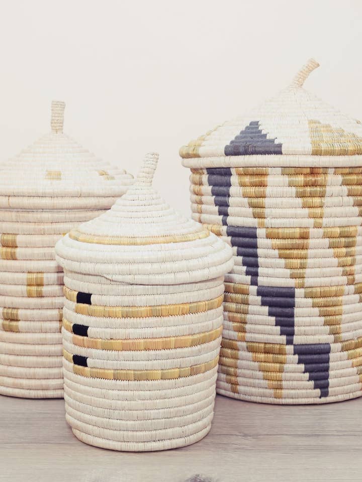 Kitawaro Storage Basket with Lid (3 sizes) for wholesale by UKILI