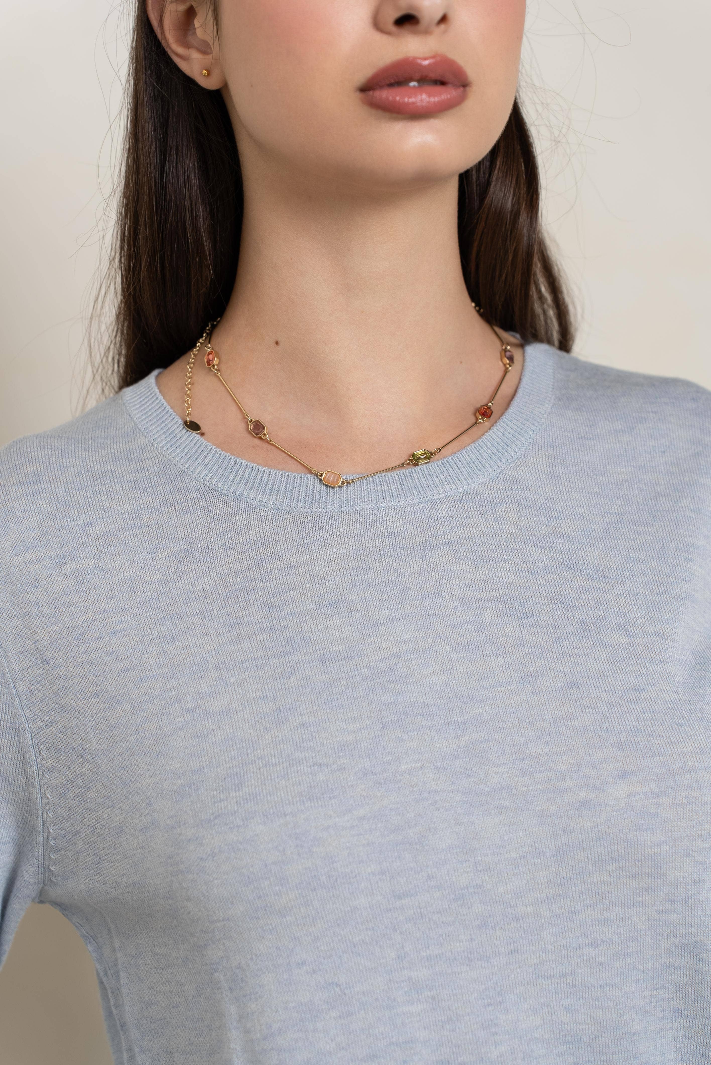 jw.atelier - Wholesale Knit Sweater - Women's - Round neck sweater in silk and cashmere31